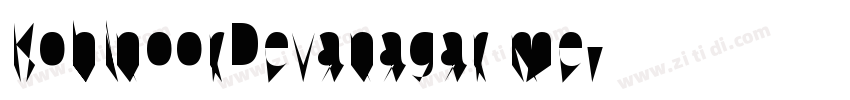 KohinoorDevanagar me字体转换